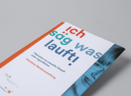 Flyergestaltung Ausstellung Ich säg was lauft