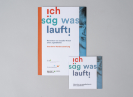 Flyergestaltung Ausstellung Ich säg was lauft