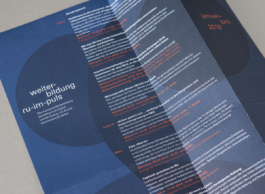 Flyergestaltung RU-im-Puls 