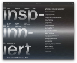 Screendesign «innspinniert» 